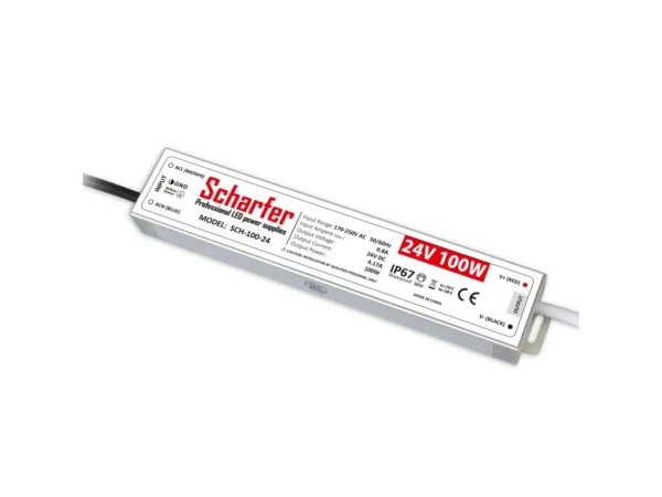 Zdroj napájací LED 24V 100W 4,17A IP67 SCH-100-24 Scharfer - Image 1