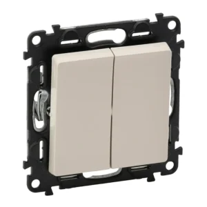 Tlačidlo dvojité R 1/0+1/0 Valena Life béžová 752218 Legrand